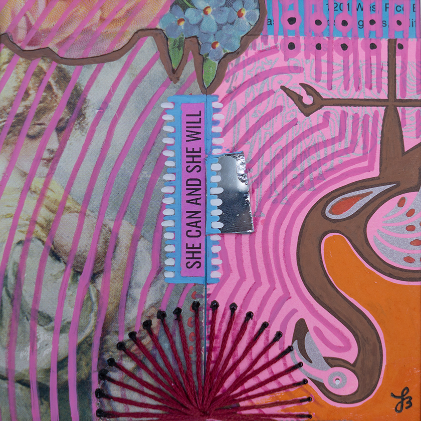 SHE CAN AND SHE WILL Framed Original
